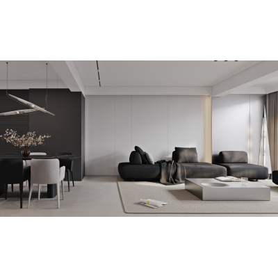 臺(tái)州·萬(wàn)固城123m2現(xiàn)代極簡(jiǎn)風(fēng)格