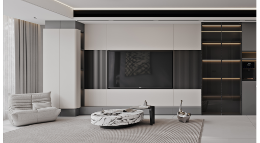 臺州·鉑珺府98m2現代意式風格兩居室