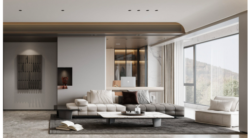 臺州·鉑珺府129m2現代意式風格三居室