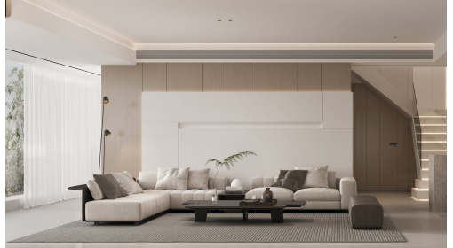 臺州·雙溪春曉151m2現(xiàn)代混搭兩居室