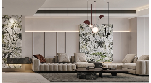 臺(tái)州·湖畔壹號(hào)139m2意式輕奢風(fēng)格三居室