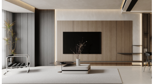 臺州·玖樾府104m2現(xiàn)代簡約風格兩居室