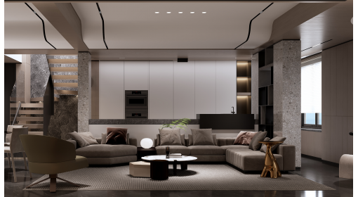 臺州·祥生金麟府215m2意式輕奢風格