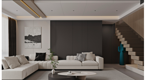 臺州·京都御府145m2現(xiàn)代意式風(fēng)格兩居室