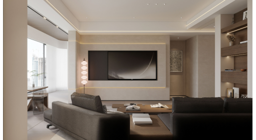 臺州·玖瓏春曉146m2中古奶油風格兩居室