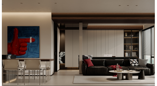 臺州·九龍首府121m2現(xiàn)代極簡風格