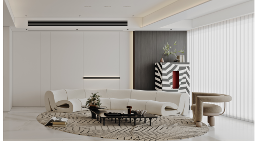 臺州·萬固城125m2現(xiàn)代簡奢風格