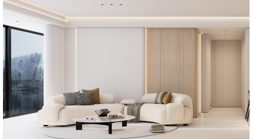 臺州·玖瓏壹號院120m2現(xiàn)代極簡風格