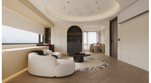 臺(tái)州·玖樾府121m2現(xiàn)代法式風(fēng)格