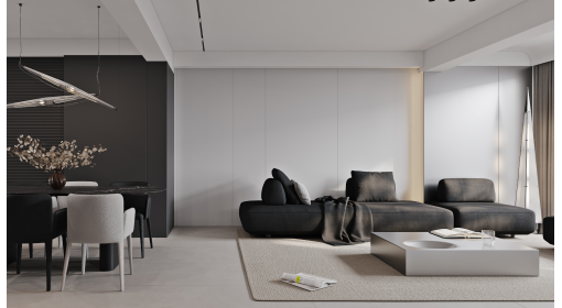 臺州·萬固城123m2現(xiàn)代極簡風(fēng)格